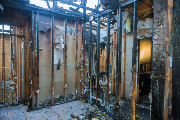 Professional Emergency Fire Damage Restoration technician working in Florence, KY